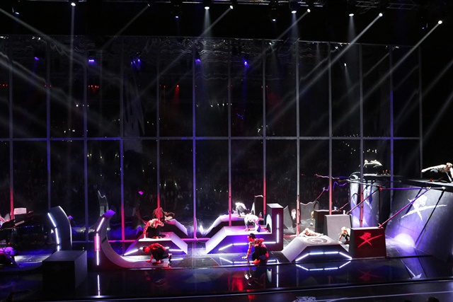 A model walks the runway at the Plein Sport show during Milan Men's Fashion Week Fall/Winter 2017/18 on January 14, 2017 in Milan, Italy.