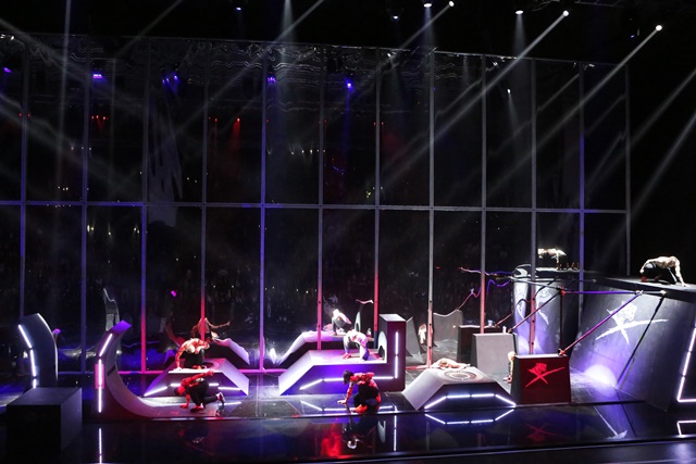 A model walks the runway at the Plein Sport show during Milan Men's Fashion Week Fall/Winter 2017/18 on January 14, 2017 in Milan, Italy.