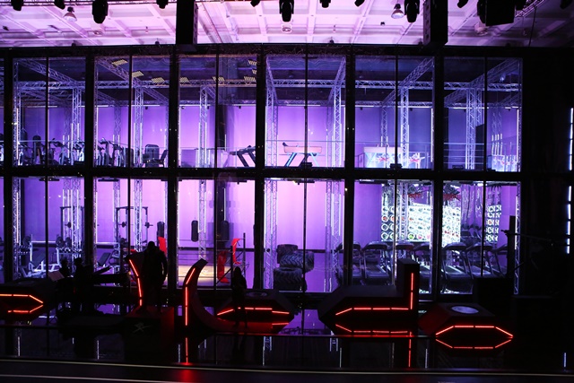 A model walks the runway at the Plein Sport show during Milan Men's Fashion Week Fall/Winter 2017/18 on January 14, 2017 in Milan, Italy.