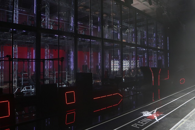 MILAN, ITALY - JANUARY 14:  Atmosphere on the runway ahead of the Plein Sport show during Milan Men's Fashion Week Fall/Winter 2017/18 on January 14, 2017 in Milan, Italy.  (Photo by Vincenzo Lombardo/Getty Images for Plein Sport)