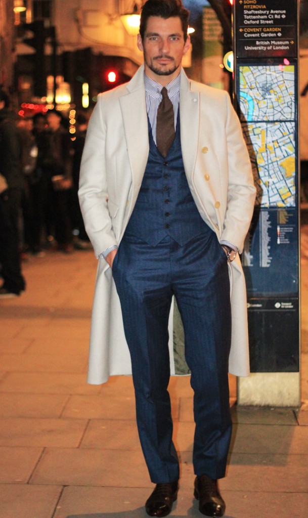 David Gandy looking dapper as per usual in London.