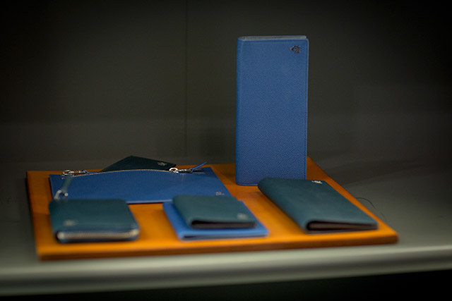 Dunhill's chic leather goods. Photo by Darrel Hunter.